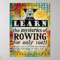The Mysteries of Rowing - Funny Vintage Ad