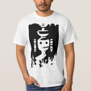 The mysterious figure in black and white (AI Art)  T-Shirt