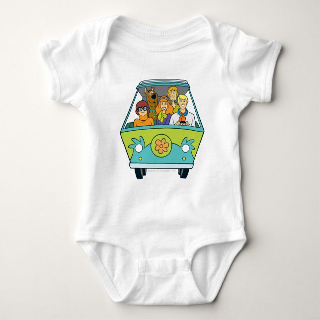 The Mystery Machine Baby Bodysuit (Front)