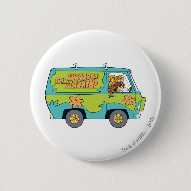 The Mystery Machine Right Side 6 Cm Round Badge (Front)