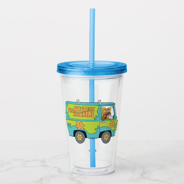 The Mystery Machine Right Side Acrylic Tumbler (Front)