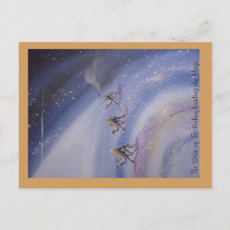 The Mystery of Christmas Holiday Postcard