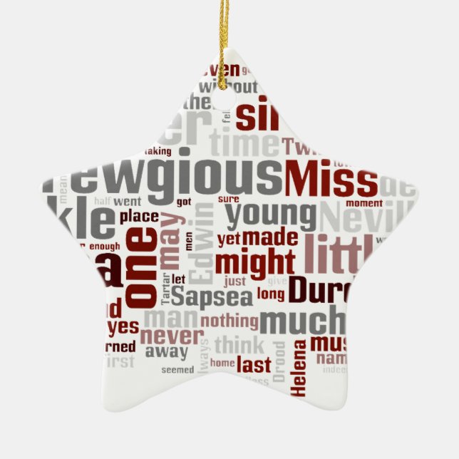 The Mystery of Edwin Drood Ceramic Tree Decoration (Front)