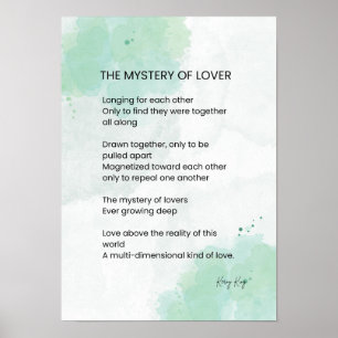 The Mystery Of Lovers - Love Poem Poster