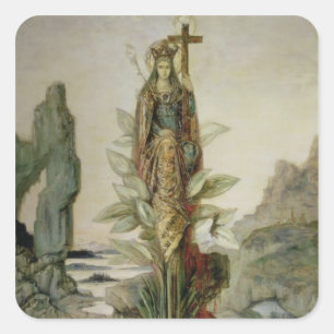 The Mystic Flower Square Sticker