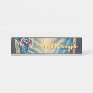 The Mystic Guardian of Hope Desk Name Plate