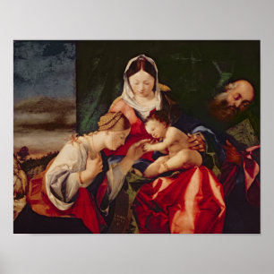 The Mystic Marriage of Saint Catherine, 1505/8 Poster