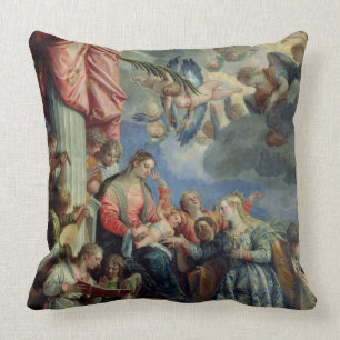 The Mystic Marriage of St. Catherine Cushion