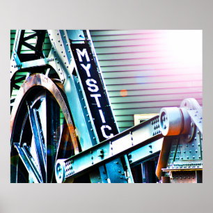 The Mystic River Drawbridge As I See It Poster