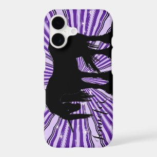 The Mystical Black Unicorn (Abstract Purple Burst)