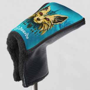The mystical fox head, noble and mysterious. golf head cover