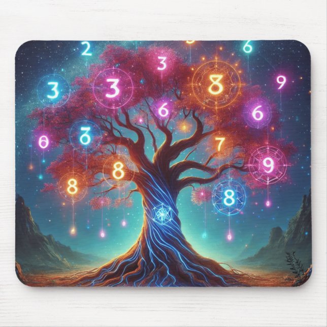 The Mystical Tree of Life Mouse Pad (Front)