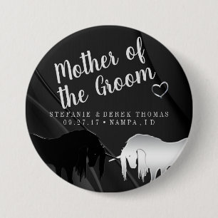 The Mystical Unicorn Wedding (Mother of the Groom) 7.5 Cm Round Badge