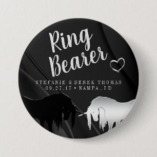 The Mystical Unicorn Wedding (Ring Bearer) 7.5 Cm Round Badge