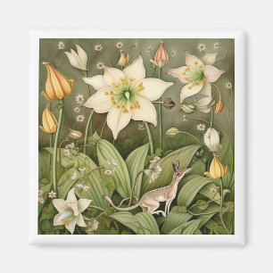 The Mythical World of the Whiskered Deer Mouse Magnet
