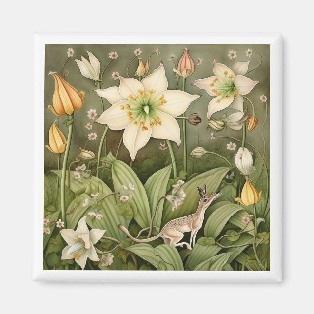 The Mythical World of the Whiskered Deer Mouse Magnet (Front)