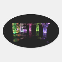 The Name Betty in 3D Lights