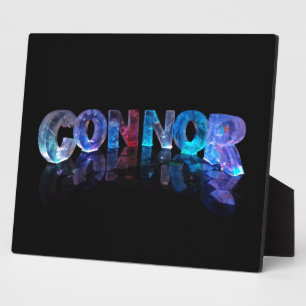 The Name Connor in 3D Lights Plaque