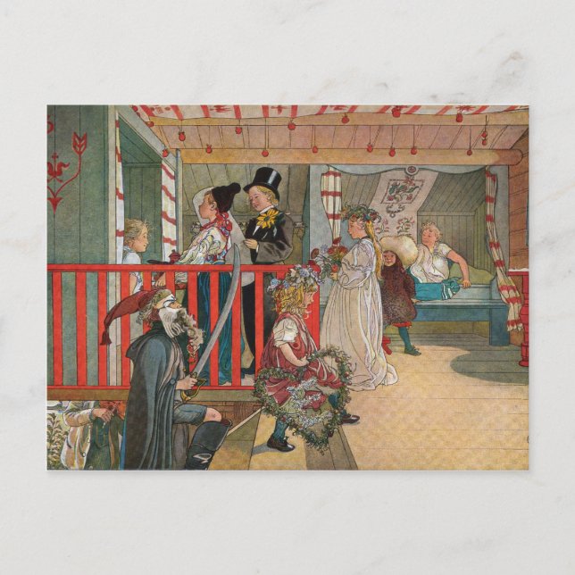 The Name Day by Carl Larsson Postcard (Front)