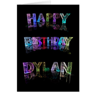 The Name Dylan in 3D Lights (Photograph)