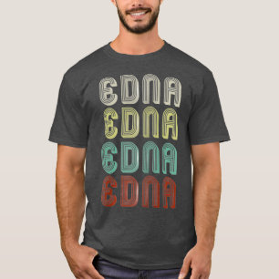 The Name Is Edna In Retro Vintage Disco Funny T-Shirt