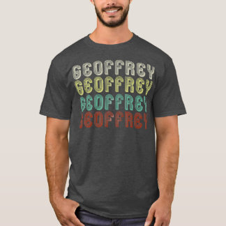 The Name Is Geoffrey In Funny Retro Vintage Mens T-Shirt