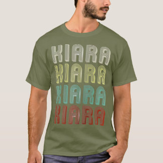 The Name Is Kiara In Retro Vintage Disco Funny T-Shirt