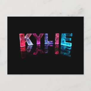The Name Kylie in 3D Lights (Photograph) Postcard