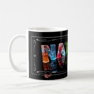 The Name Natalie - Name in Lights (Photograph) Coffee Mug