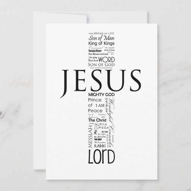 The Name of Jesus Holiday Card (Front)