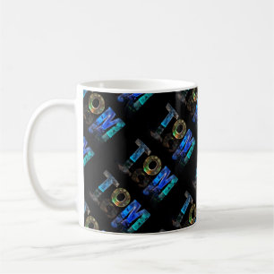 The Name Tom - Name in Lights (Photograph) Coffee Mug