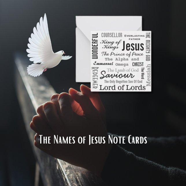 The Names of Jesus  Card (The Names of Jesus Note Card)