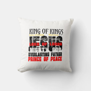 The Names Of Jesus Isaiah 9:6 Christian Throw Pil Cushion