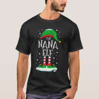 The Nana Elf Christmas Family Matching Xmas Grandm