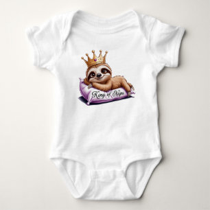 The Nap King - A Classy Sloth! Baby Bodysuit