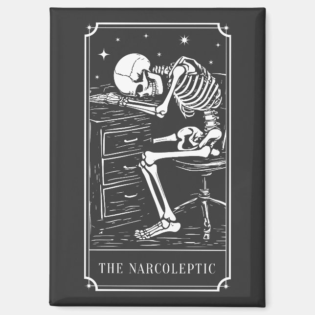 The Narcoleptic Tarot Card Narcolepsy Awareness Magnet (Front)