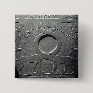 The Narmer Palette 15 Cm Square Badge