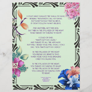 The Narrow Road Poetry Personalised Paper