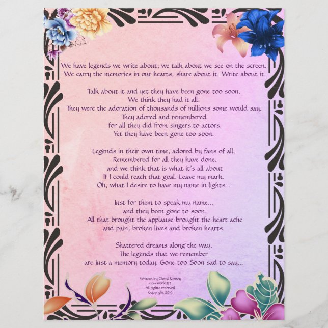 The Narrow Road Writings Personalised Paper (Front)