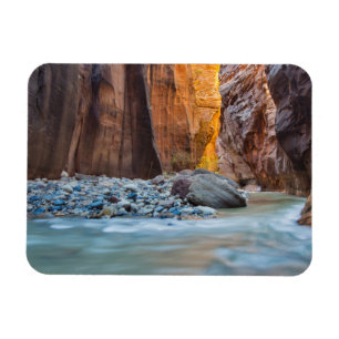 The Narrows Of The Virgin River In Autumn 2 Magnet