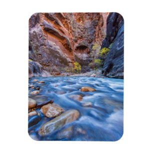 The Narrows Of The Virgin River In Autumn 3 Magnet