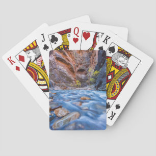 The Narrows Of The Virgin River In Autumn 3 Playing Cards