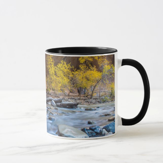 The Narrows Of The Virgin River In Autumn Mug (Right)