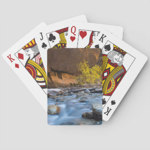 The Narrows Of The Virgin River In Autumn Playing Cards