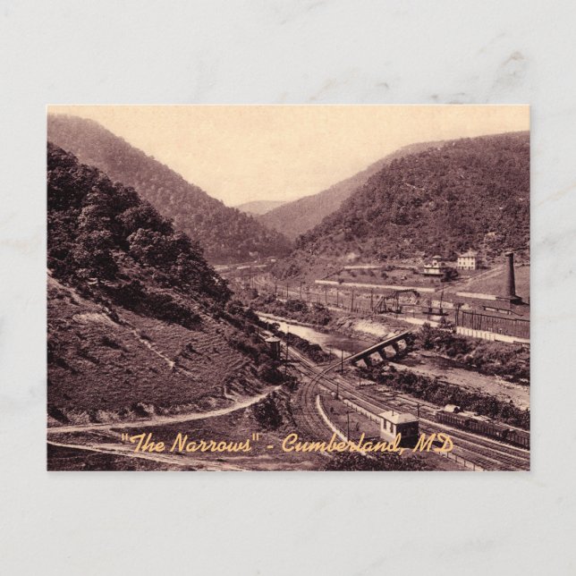 The Narrows Vintage Cumberland Postcard (Front)