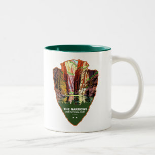 The Narrows Zion National Park Arrowhead Two-Tone Coffee Mug