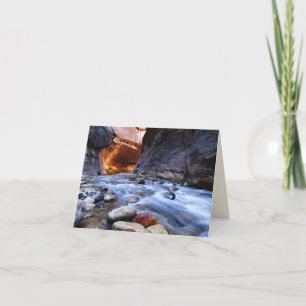 The Narrows, Zion National Park Utah, Blank Inside Thank You Card