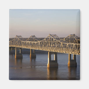 The Natchez-Vidalia Bridges spanning the Magnet