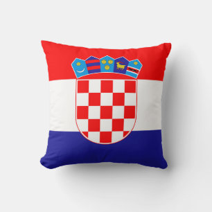 The National flag of Croatia Zastava Hrvatske Cushion