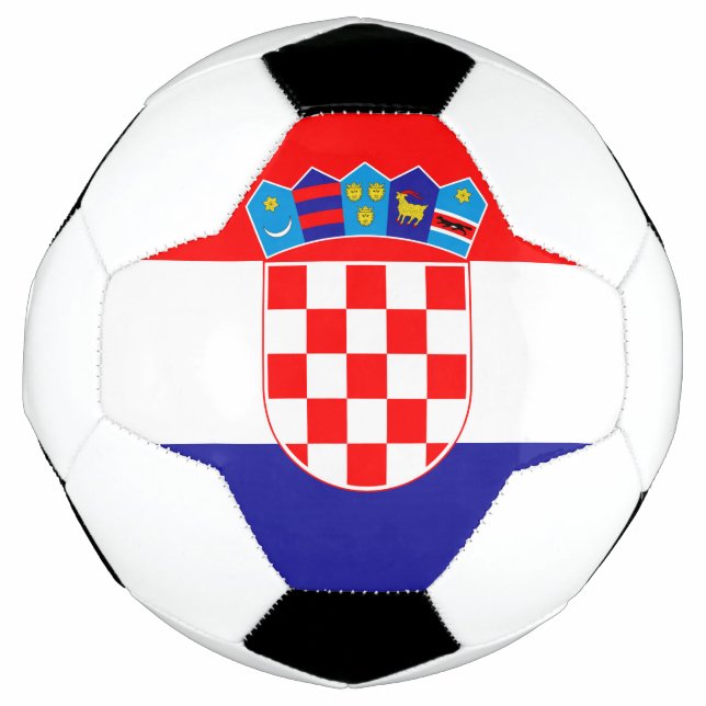The National flag of Croatia Zastava Hrvatske Soccer Ball (Front)